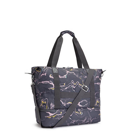 Sacs Fourre Tout Kipling Art M Weekender Printed Grise | FR 1457VR